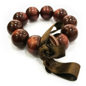 Bracelet perles L Chocolat