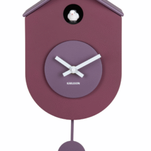 Horloge cuckoo bicolore aubergine