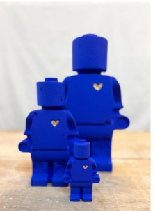 Les donneurs d'amour - bleu Kein or - moyen